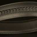 Numney Luxury Men Belts Black Leather 1.38 inch Width Designer Belts for Men,Used for Mens Dress Casual Adjustable Belt (Black)