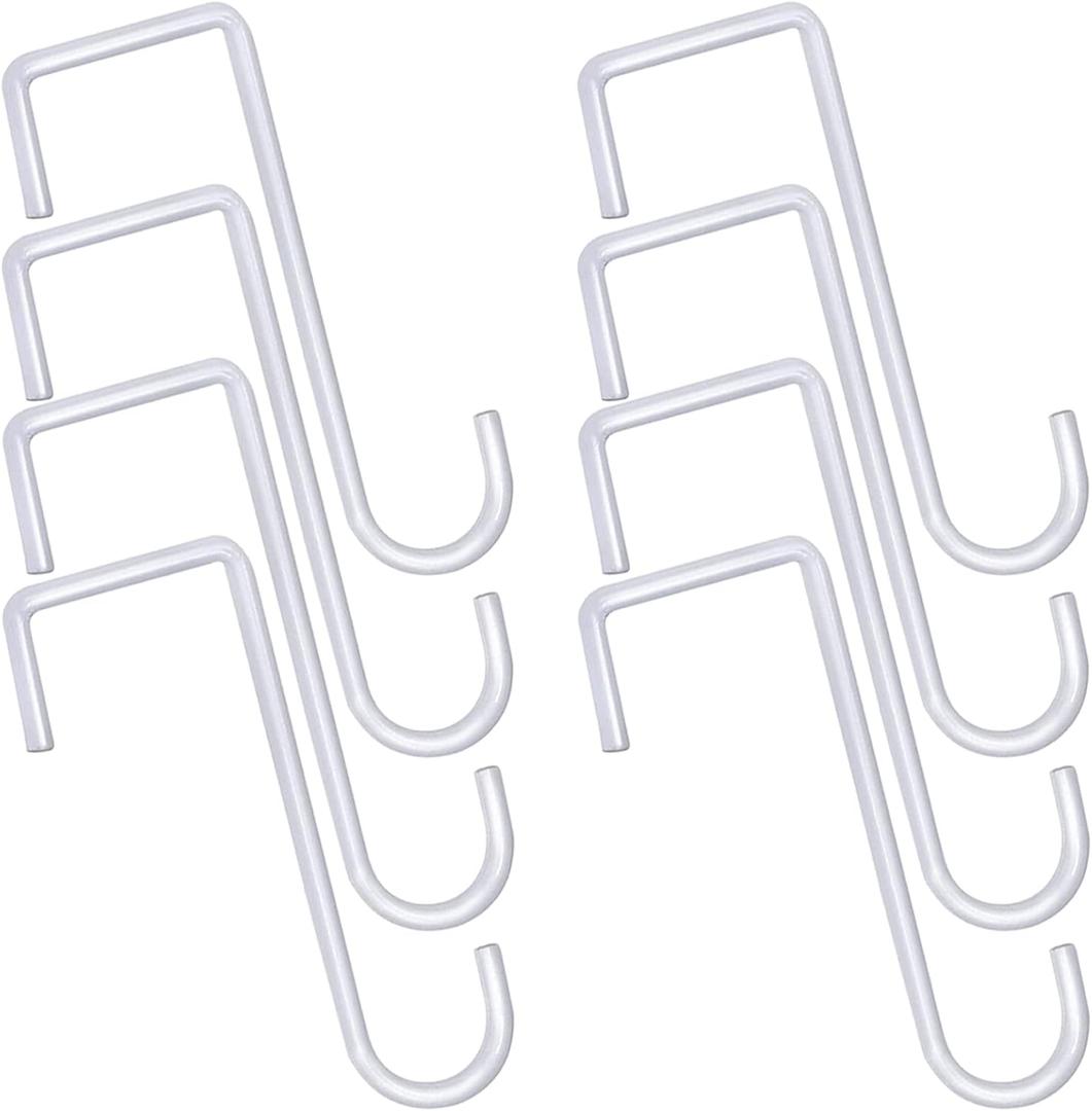 Vinyl Fence Hooks Patio Hooks White - 8 Pack 3 x 8 inch, Hangers for Indoor & Outdoor Hanging Lights, Plants & Planters, Bird Feeder, Decorations, Sprinkler, Hose Vinyl Fence Hooks Patio Hooks White - 8 Pack 3 x 8 inch, Hangers for Indoor & Outdoor Hanging Lights, Plants & Planters, Bird Feeder, Decorations, Sprinkler, Hose