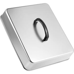 Rectangular Basting Cover, Stainless Steel Grill Cover Lid for Outdoor Cooking, 13"(L) x 11.2"(W) x 2.5"(H), Cheese Melting Dome, Keeps Cooked Food Warm, 1 Pack