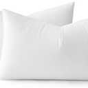 MIULEE 12x20 Pillow Inserts Set of 2, Rectangle Decorative Throw Pillow Premium Fluffy Lumbar Pillow Forms Stuffer for Living Room Sofa Couch Bed, White 