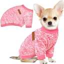 1 Pc Dog Sweaters for Small Dogs Girl Boy Winter Fleece Clothes Warm Soft Dog Sweatshirt Outfit for Dogs Cats Pet Apparel, Size: L (Back: 15.7", Chest: 19.6", 14-18 lbs)