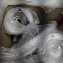 Yaheetech Bar Stools Set of 2, PU Leather Adjustable Swivel Barstools, Hydraulic Kitchen Counter Height Bar Chairs with Armrest and Back for Bar, Kitchen, Dining Room, White