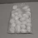 24 Pcs Stone-Like Ceramic Fibre Pebbles for Gas fireplaces, Stove, Gas firepit with White/Black/Grey/Khaki Color (White)