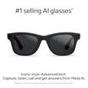 Ray-Ban Meta (Gen 2), Wayfarer, Matte Black | Smart AI Glasses for Men, Women 2x Battery Life 3K Ultra HD Resolution 12 MP Ultra-Wide Camera, Audio, Video Transitions Grey Lenses