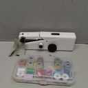 Handheld Sewing Machine for Beginners - Portable Cordless Mini Sewing Machine, Complete Sewing Kit & Accessories - Easy Electric Stitching for Home, Travel & DIY Repairs, White