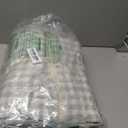 MooMee Gingham Duvet Cover Set 100% Washed Cotton Linen Like Textured Breathable Durable Soft Comfy Modern Checkered Design (Northern Droplet Grey Gingham, King 104"x90")