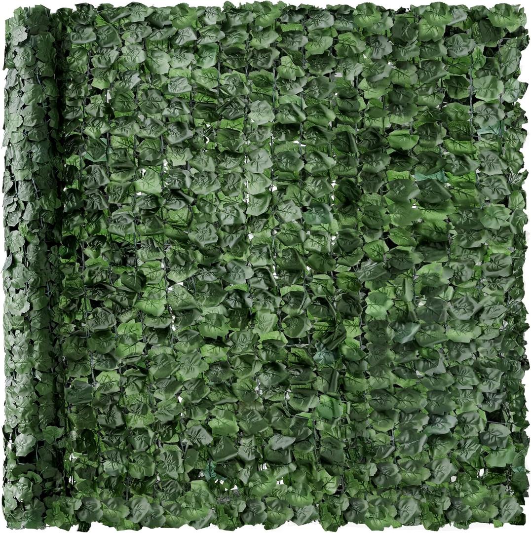 Best Choice Products Outdoor Garden 94x59-inch Artificial Faux Ivy Hedge Leaf and Vine Privacy Fence Wall Screen - Green