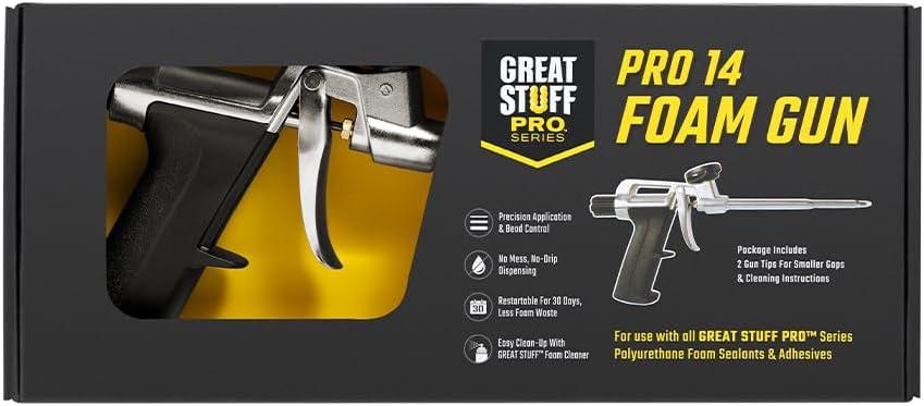 Great Stuff Pro 14 Foam Dispensing Gun, Silver