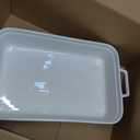 5.5 Quart Casserole Dish,Large Baking Dish Cookware,14.7x10 Inch Deep Lasagna Pan for Oven,Ceramic Bakeware for Baking, Easy to Clean,(White)