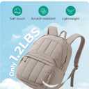 BAGSMART Womens Backpack Travel Laptop Backpack for Women, Quilted College Laptop Bookbag, Work Back Pack for Women, Cute Computer Water-Resistant Casual Daypack, Puffer Soft Pink