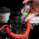 Automotive Test Light with 5-120V LED Digital Voltage Display, Circuit Tester Automotive with Voltmeter & Dual Color Polarity Indicator, Electrical Test Pen with Long Probe for Car RV Fuse Checker