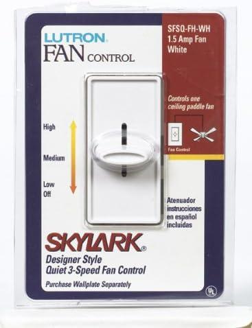 Lutron Skylark Slide Fan Control White 1 pk