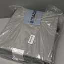 Toddler Booster Seat for Dining Table, PU Washable Double Safe Straps Non-Slip Bottom Booster Seat Dining Toddler, Portable Travel Increasing Cushion (Grey)