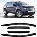 Window Rain Guards for 2007-2014 Ford Edge & 2007-2015 Lincoln MKX, Window Visor Guard Vent Wind Shade Deflector Rain Shield Protector Sun Visor 2008 2009 2010 2012 2013,Outside-Mount, 4 Pieces