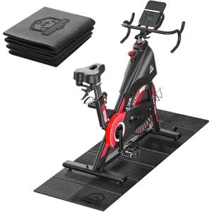 HAPBEAR Treadmill Mat  68"x24"x1/5" Thick Non-Slip Foldable Exercise Equipment Mat for Walking Pad, Weight Bench & Treadmill  Shock Absorbing Floor Protector for Home Gym, Carpet & Hardwood Floors