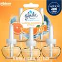Glade PlugIns Refills Air Freshener,Coastal Sunshine Citrus, Scented and Essential Oils for Home and Bathroom, 0.67 Fl Oz, 5 Count