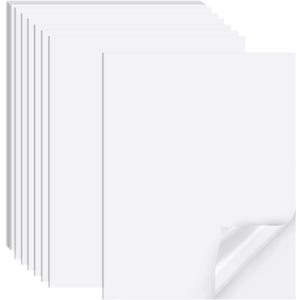 Printable Sticker Paper for Inkjet Printer, 40 Sheets 8.5"x11'' Matte Sticker Printer Paper Full Sheet Labels for Laser/Inkjet Printers, Letter Size