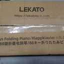 LEKATO FP-10 Portable Piano Keyboard for Beginners 88 Keys Folding Digital Piano with Sustain Pedal Foldable Electric Piano Keyboard with Semi Weighted Wood Grain Key Suitable for Midi Bluetooth