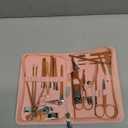 Manicure Set Personal Care, Nail Clipper Kit, Professional Nail Clipper Pedicure Set, Nail Tools with Luxurious Travel Case, Gifts for Men Women Family Friend, 31 Pieces (Pink)