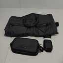 Modoker Convertible Garment Bag with Toiletry Bag, Carry On Garment Duffel Bag for Men Women Travel, Multi-Function Suit Bag 2 in 1 Hanging Suitcase, Black