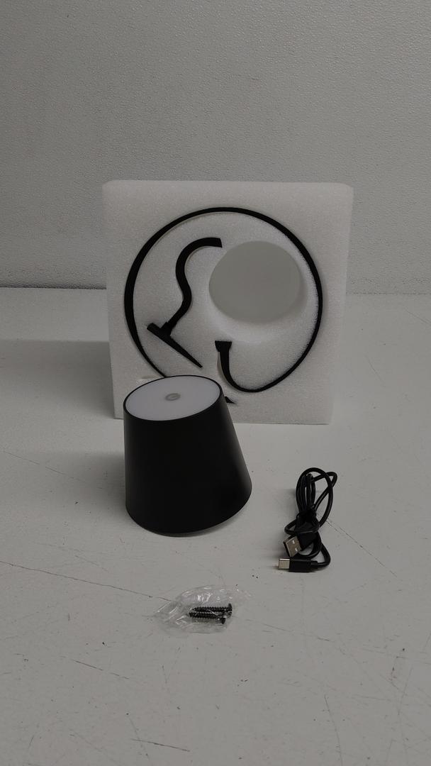5200mAh Wireless Wall Light, Rechargeable Batttery Operated Wall Sconces Set of 2,3 Color Stepless Dimming Up, Wall Lamp for Battery Operated Lamp for Bedroom/Living Room/Hallway (Black)