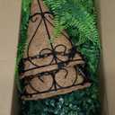 Fake Hanging Plant Outdoor Artificial Boston Fern Hanging Baskets 2 Set Fake Ferns Hanging Plants Artificial Decor 23.6" Artificial Hanging Ferns for Outdoors Front Porch Patio Garden Home