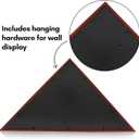 Americanflat Large Flag Display Case - Fits Folded 5x9.5' Burial Flags - Silhouette Collection - Display Box for Wall or Tabletop - Mahogany