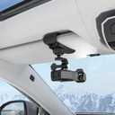 SURWO Pocket 3 Car Mount, 360° Adjustable Car Sun Visor Mount Compatible with DJI Osmo Pocket 3,Action 5 pro/4/3, Insta360 X5 X4 X3,AKASO and More Action Cameras