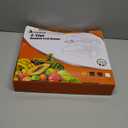 Bamboo Fruit Basket for Kitchen - 2 Tier Fruit Bowl, Large Holder With Banana Hangers, Idea For Vegetable Storage, Bread Display, Snack Organizer (White)