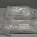 theaoo Egg Holder for Fridge, Automatic Rolling Egg Container for Refrigerator, Clear Plastic Egg Dispenser, Stackable Eggs Organizer with Quick Removable inner Tray For Organizers and Storage, 2Pack