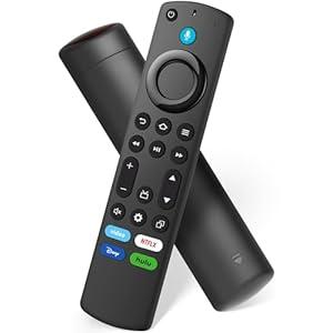 Replacement Voice Remote Control Fit for All Fire Series, for Smart TV Cube(1st / 2nd / 3rd Gen), Stick (2nd/ 3rd Gen)/ TV Lite, for Insignia/ Toshiba/ Pioneer Smart TV, for Hisense, TCL Smart TVs