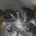 Bathroom Organizers and Storage,4 Pack Bathroom Accessories,Bathroom Decor,Home Decor,Bathroom Storage and Organization,Qtip Holder for Room Decor Aesthetic (Black lids)