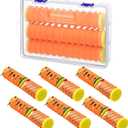 6 Pcs Fishing Leader Holder Snell Hook Storage with 72 Line Slots Organizer Fishing Storage Tackle Organizer and Keeper Rigger for Walleye Catfish (Orange)