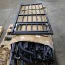 HOOBRO Outdoor Dog Kennel with Cover, 6.6 x 6.6 x 6.4 ft Dog Kennel Outside with Waterproof Roof and Rotating Feeding Bowls, Heavy-Duty Large Cage Enclosure, for Medium & Large Dogs, Black BK220GW03