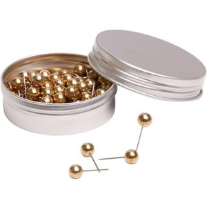 Tupalizy 100PCS 1/4 Inch Small Round Head Map Tacks Pins for Home Office Bulletin Cork Board Use and DIY Craft Project 