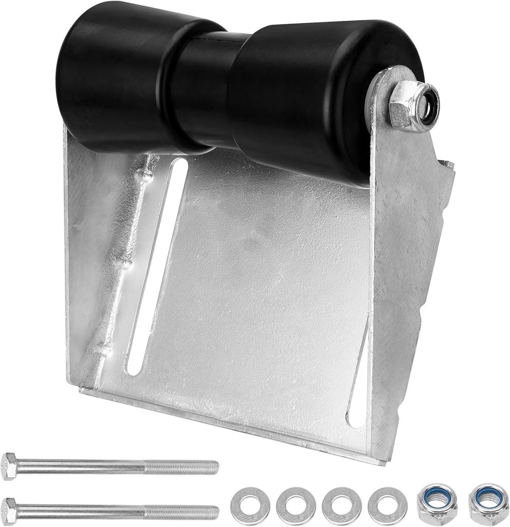 Boat Trailer Rollers with 8" Brackets Keel Roller Assembly Kit Boat Trailer Roller Galvanized Steel