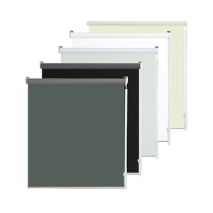 Allbright 100% Blackout Cordless Roller Shades for Windows, Thermal Insulated UV Protection, Window Roller Blinds for Home, Bedroom, Kitchen, Bathroom, 34" W x 72" H, Dark Grey