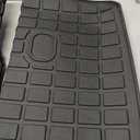 Powoq Cargo Mat Backrest Mat Compatible with 2022-2024 Ioniq 5 Cargo Liner TPE All Weather Protection Replacement for 2022 2023 2024 Ioniq 5 Accessories (Trunk Mat+Backrest Mats)