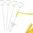 Manual Tornado Potato Spiral Cutter, Vegetable Spiralizer Crinkle Slicer Twisted Knife Kitchen Tool Perfect for Cucumbers Radishes and Spiral Vegetables