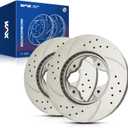 KAX 10.23in Front Disc Brake Rotors Pair Replacement for Honda Accord 1991-1997 2.2L, Accord 1990, Acura CL 1997 2.2L, Accord 1995-1997 2.7L, Automotive Replacement Brake Rotors