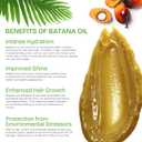 2 x Raw Batana Oil for Hair Growth - From Honduras, Dr Sebi,100% Pure Batana Hair Mask, Scalp Oil Prevents Hair Loss Wild Growth Hair Oil Increases Hair Thickness - 4.23 fl oz