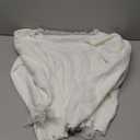 Women Y2k Tassel Hem Irregular Sweater Oversized Fringed V Neck Loose Knitted Pullover
, XL