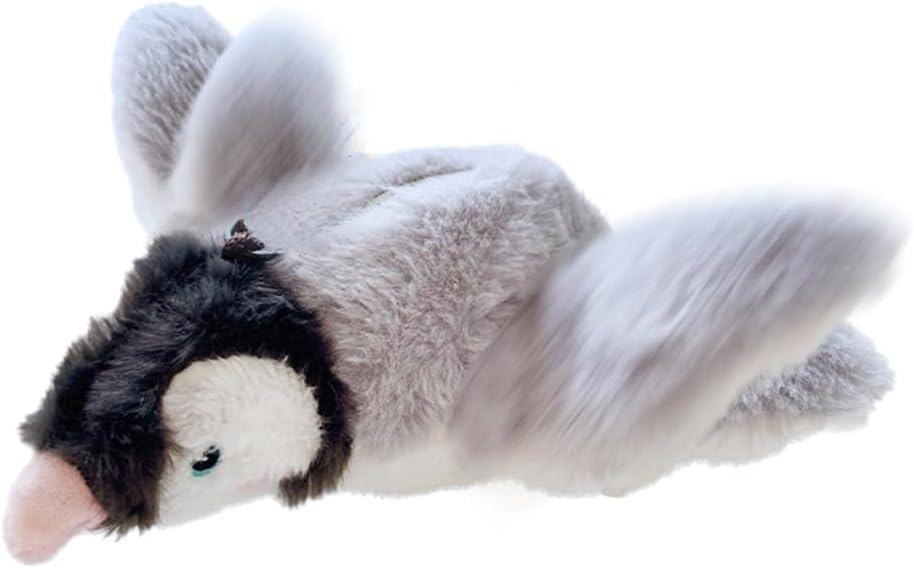 Interactive Chirping Bird Cat Toy, 2026 Upgraded Electric Flapping & Chirping Bird - Realistic Motion & Sound, Interactive Plush Toy for Bored Indoor Cats (Light Grey, 1PCS)