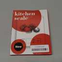 Mik-Nana Food Scale Pink, 10kg/22lb Digital Kitchen Scale Weight Grams and Oz for Baking and Cooking, 1g/0.1oz Precise Graduation, Easy Clean Stainless Steel