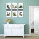 6Pcs Nursery Woodland Animal Wall Art Wild Animals Forest Posters Print Artwork Kids Room Ideas Paintings Pictures Wall Decor for Baby Boys and Girls Childrens Room Hom Decoratione Unframed.
