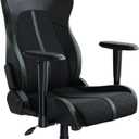 Razer Enki X Essential Gaming Chair: All-Day Comfort - Built-in Lumbar Arch - Optimized Cushion Density - Dual-Textured, Eco-Friendly Synthetic Leather - Adjustable 152-degree Recline - Black, Standard