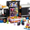 LEGO Friends Pop Star Tourbus Vehicle Building Kit, Social-Emotional Toys with Bus and 4 Dolls, Gift for Kids, Girls and Boys 8 Years and Up 42619