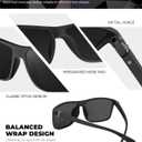 KALIYADI Polarized Sunglasses for Men and Women, Mens Sun Glasses with UV Protection for Driving Fishing Golf (3 Packs) ((3 Pack) Black/Dark Blue/Red)