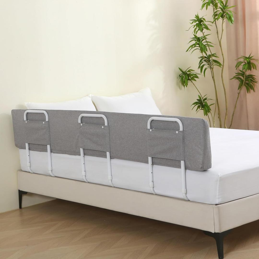 Bed Guard Rail for Toddlers, 78.7inch Foam Padded Toddler Bed Rails, Side Rails for Queen King Twin Full Size Bed, Bedrail for Toddler Safety