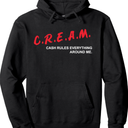 C.R.E.A.M. Men Women Pullover Hoodie Size 2XL